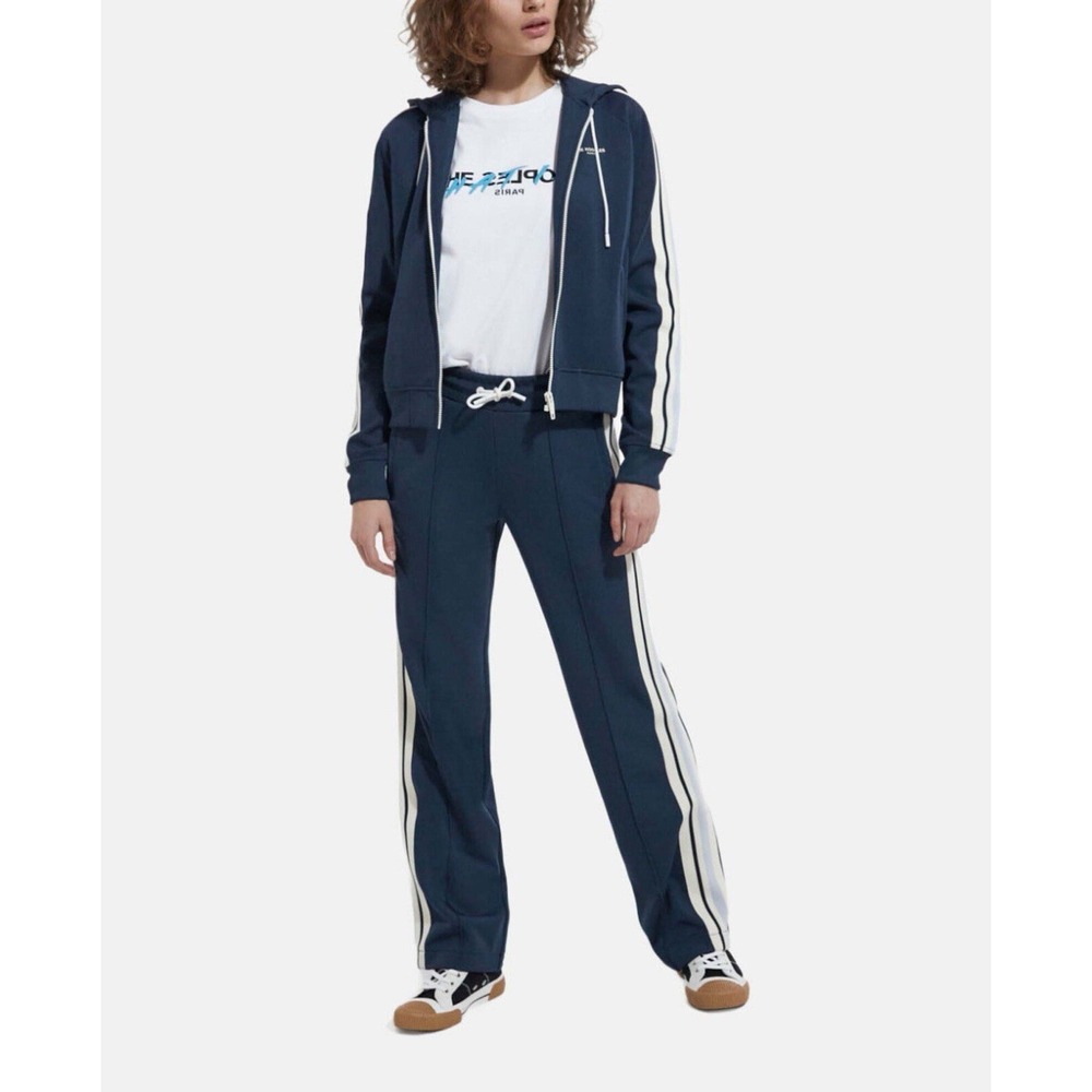 New - The Kooples $240 Women's Striped Navy Blue Joggers - Size S